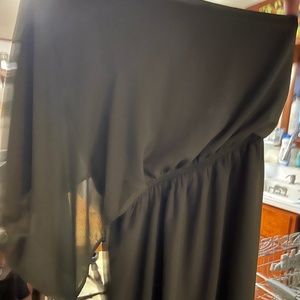 One-shoulder Caramela Olive Green dress new with tags